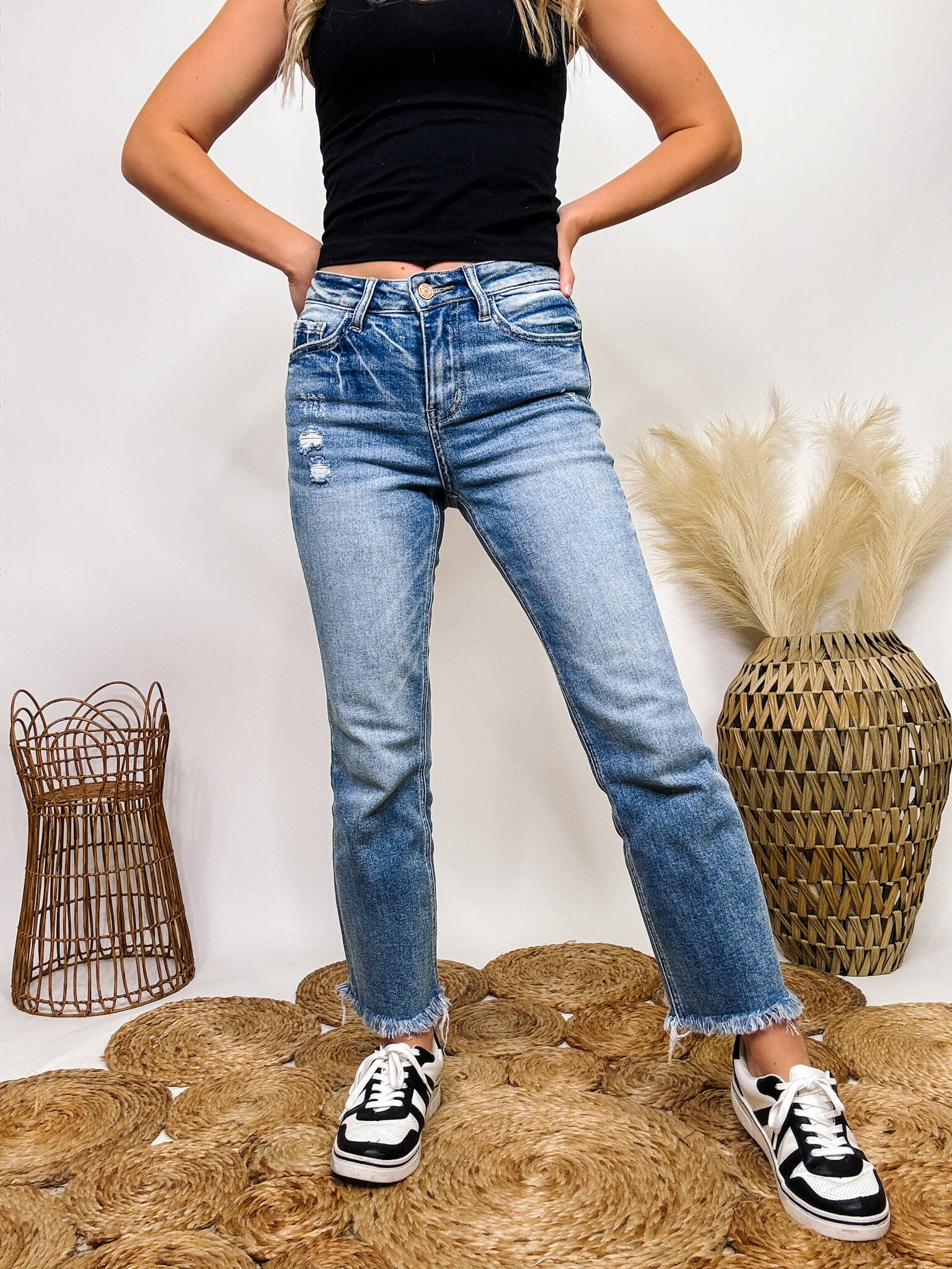 FLYING MONKEY Jeans Size 28 Womens Low Rise Distressed Skinny Denim | eBay