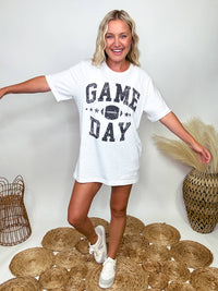 Game Day Football Oversized Graphic Tee