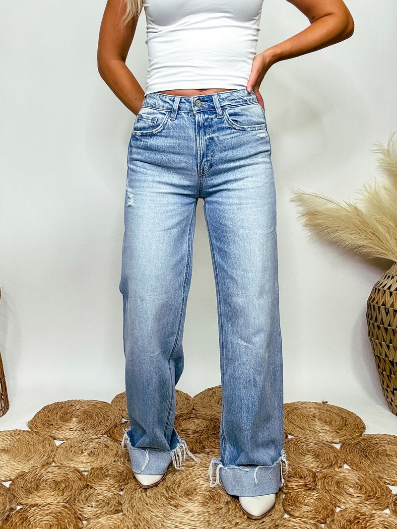 Kris Baggy Wide Leg Vervet by Flying Monkey Jeans