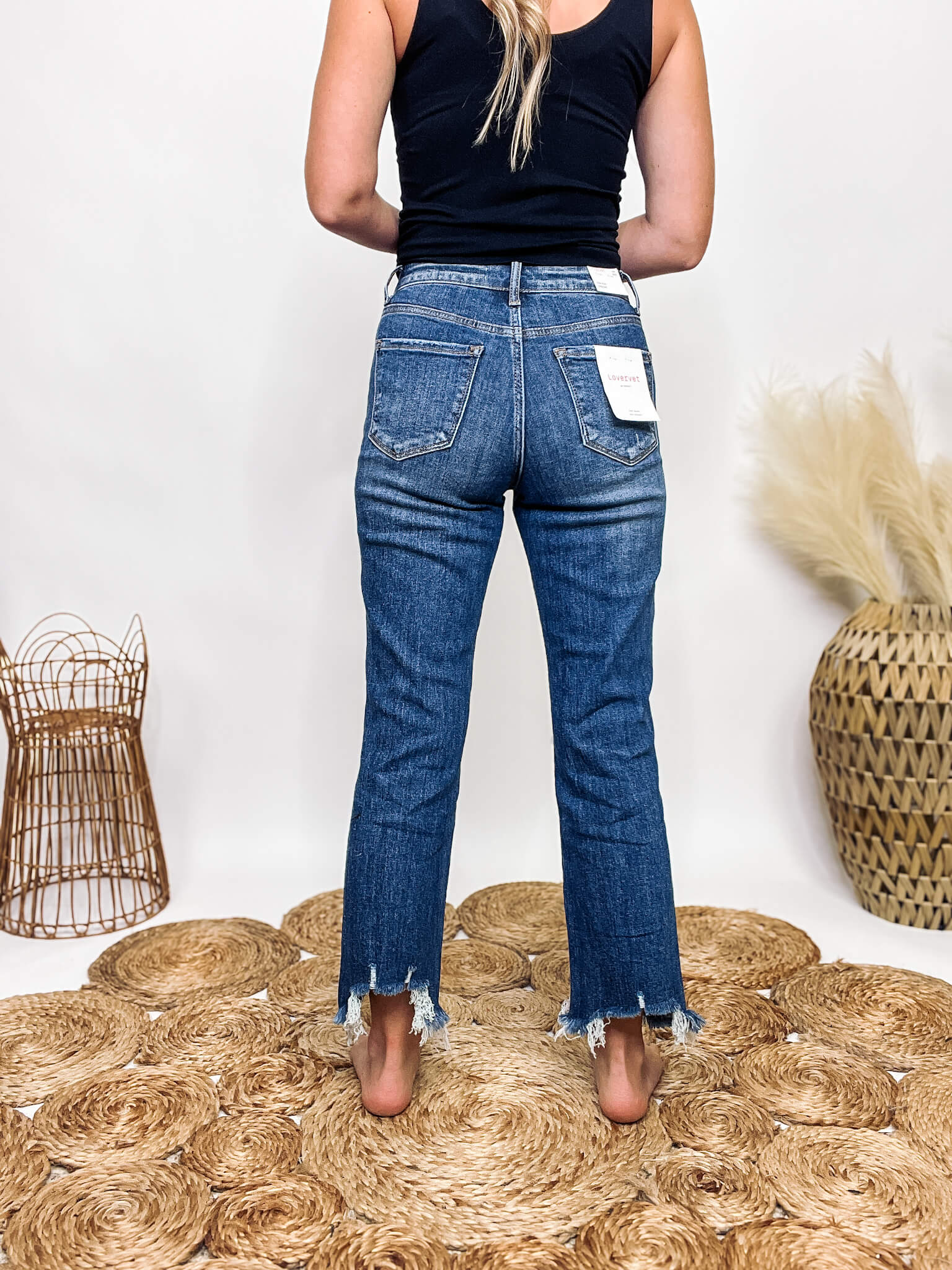 Levi's high rise wide leg online jean with raw hem