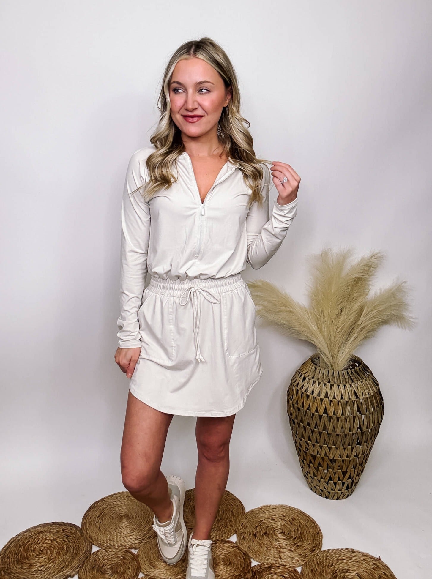 Long sleeve biker short romper hotsell