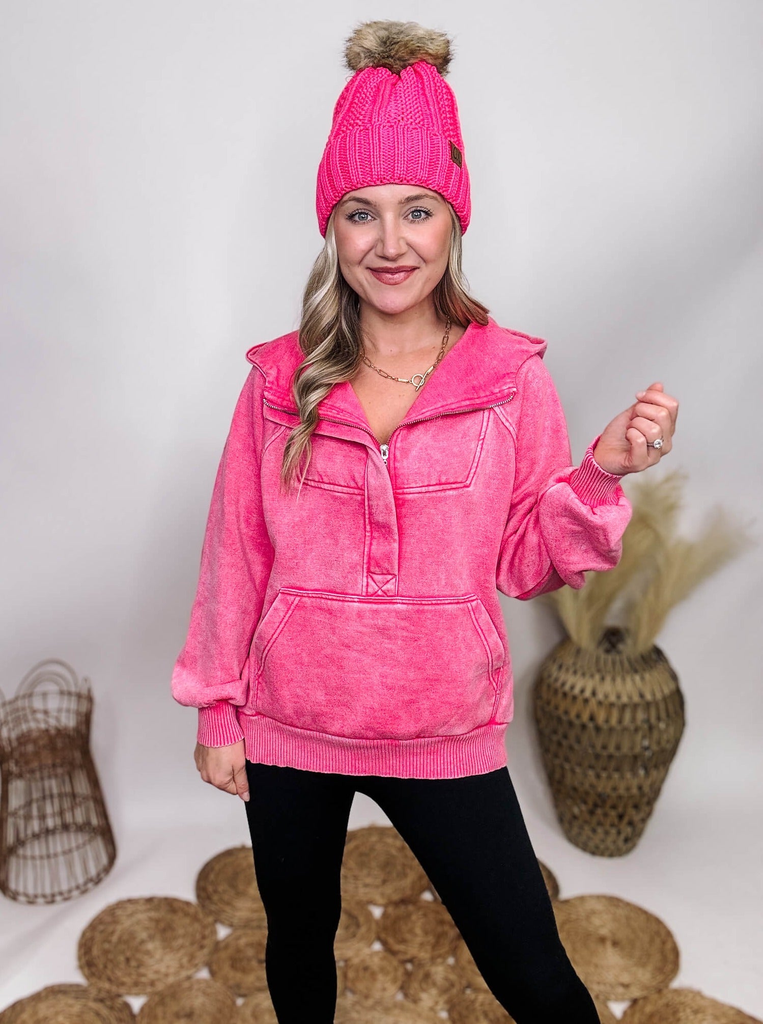 Fuchsia discount pink hoodie