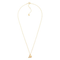 Dainty Chain Link Necklace Featuring Gold Colored Football Helmet Pendant