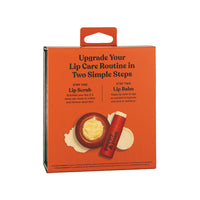 Blood Orange Mint Lip Care Duo by Poppy & Pout - Exfoliating Lip Scrub and Hydrating Lip Balm in eco-friendly packaging.